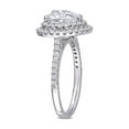 thumbnail image 3 of 2.60 Carat (Ctw) Lab-Created Moissanite Heart Promise Ring in 10K White Gold for Women, 3 of 5