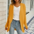 thumbnail image 5 of Women's Sweaters And Cardigans Pink Summer Long Sleeved V-neck Solid Color Knitted Cardigan Sweater Jacket, 5 of 9
