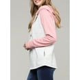 thumbnail image 5 of Doublju Women's Raglan Pullover Hoodie with Side Pockets (Plus Size Available), 5 of 5