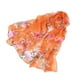 thumbnail image 2 of Bufanda de seda Minnieouse con estampado Floral para mujer pañuelo ligero y elegante de lujo para playa naranja, 2 of 6