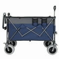 thumbnail image 5 of Olurrisa Multi-Functional Push-Pull Folding Wagon Cart with Rotating Handle & 9"x4" Beach Tires for Camping & Beach –300L XL Heavy-Duty, 480lbs load, Large Capacity for Transport, Groceries, 5 of 9