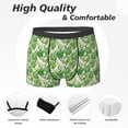 thumbnail image 2 of Men's Boxer Briefs, Bell Pepper funny green Soft Comfy Mens Underwear Boxer Briefs Breathable With Widen Waist, 2 of 7