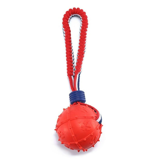 SGACAI Pelota para perros en una cuerda, juguetes para masticar, juguete interactivo, pelota de cuerda, juguetes fuertes para mascotas, el mejor