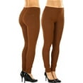 thumbnail image 5 of ToBeInStyle Womens Easy Pull-On Denim Skinny Fit Comfort Stretch Leggings Jeggings, 5 of 7