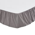 thumbnail image 5 of VHC Brands, Florette Plaid King Bed Skirt, Brown, 78x80x16, 5 of 5