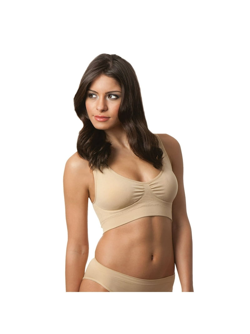 Women's Genie Bra Seamless 6-Pack - Comfort Sports Bras in Nylon