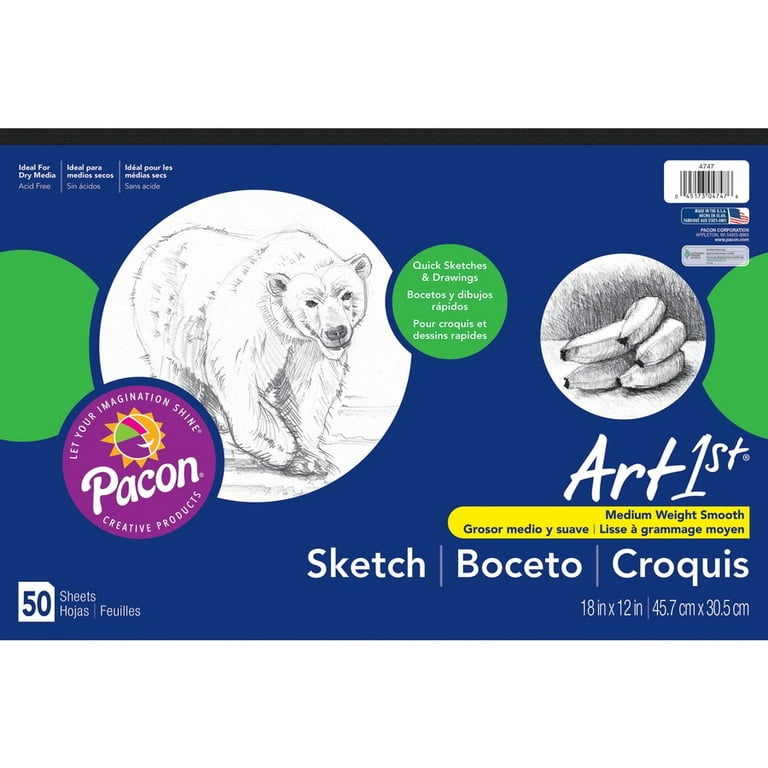 UCreate Medium Weight Sketch Pads - 50 Sheets - 18 UCreate Medium Weight Sketch Pads - 50 Sheets - 18