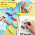 thumbnail image 7 of 18 Pieces Mini Highlighters Cute Highlighter Bulk Candy Highlighter Chisel Tip Marker Pen Small Highlighter Pen for Christmas, New Year, Festival, Birthday Gifts,6 Colors,Topboutique, 7 of 7
