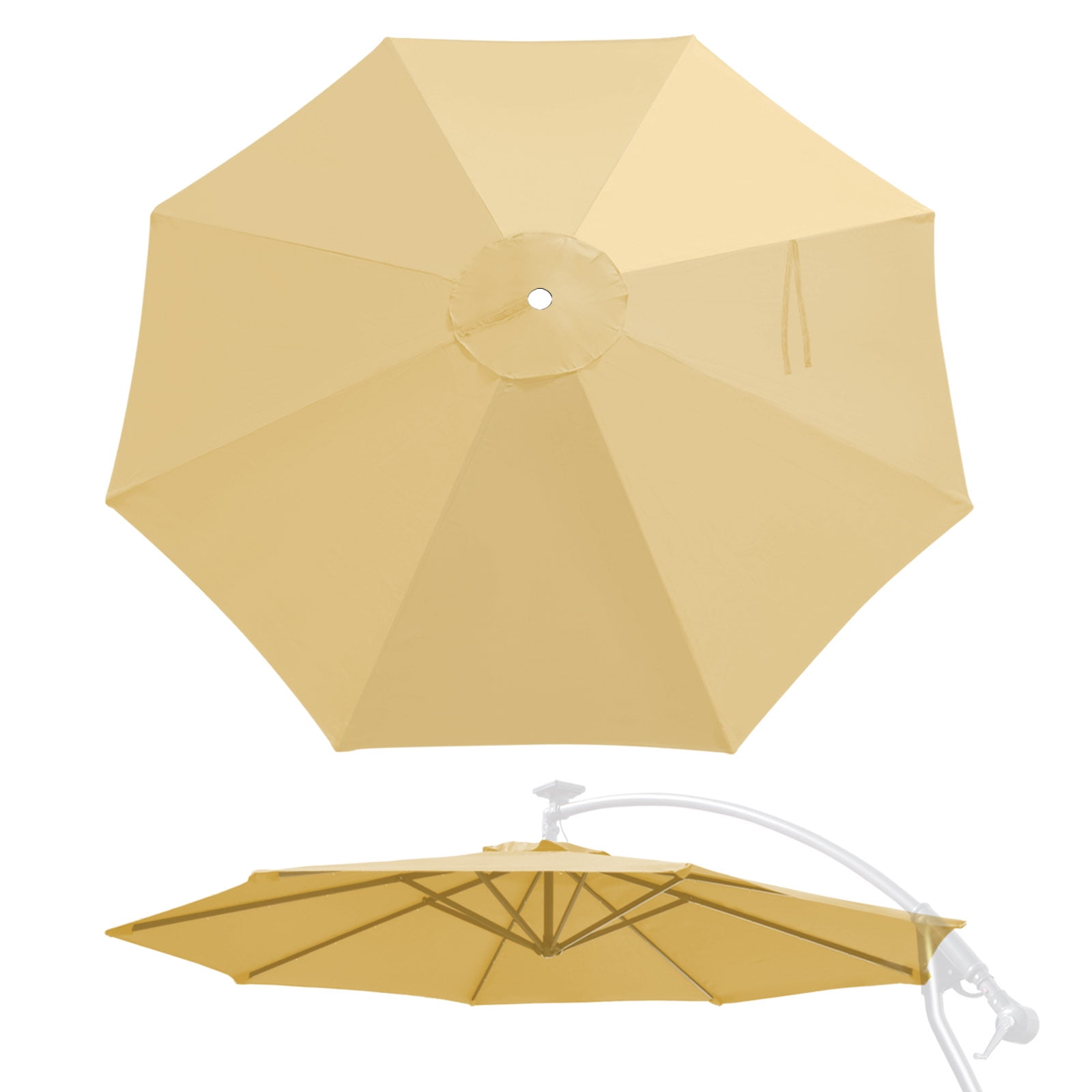 YardGrow 10ft 8 Ribs Umbrella Canopy Replacement for Cantilever Umbrella, Umbrella Replacement