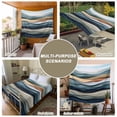 thumbnail image 6 of Summer Coastal Tapestry for Bedroom Wall Hanging Tapestry, Modern Abstract Watercolor Wave Ceiling Backdrop Tapestries Poster Blanket Wall Decor for Teens Room Living Room Dorm 51" x 59", 6 of 8