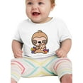 thumbnail image 1 of Cartoon Sloth W Candy T-Shirt Infant -Image by Shutterstock,  12 Months, 1 of 4