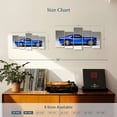 thumbnail image 3 of Elephant Stock Old Blue Sports Car Wall Art - Horizontal Multi Panel Canvas - Living Room Wall Decor - Transportation Multi Panel - Blue And Gray Decor - 34" x 16", 3 of 4