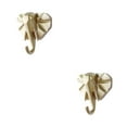 thumbnail image 1 of Guardoinrt Animal Head Coat Hook Resin Elephant Head For Unique Decorative Touch Good gold(elephant) 2Set, 1 of 6