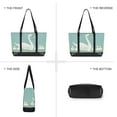 thumbnail image 6 of FORMRS Canvas Laptop Tote Bag for Women with 15.6" Computer Compartments Shoulder Handbag, White Cartoon Swan, 6 of 7