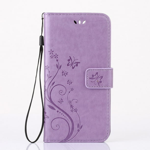 Funda tipo cartera con tapa para niñas para Apple iPhone 14 13 12 Mini 11 Pro Max SE 2020 X XR XS 8 7 6 6S Plus 5S, funda trasera de cuero con soporte D04E Tan Jianjun unisex