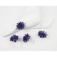 thumbnail image 2 of Fennco Styles Crystal Design Collection Napkin Rings - Set of 4 (Dark Purple), 2 of 2