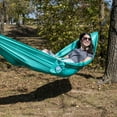 thumbnail image 2 of Equip One Person 100% Recycled Nylon Travel Hammock, Green, 2 of 8
