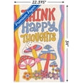 thumbnail image 3 of Mushrooms - Think Happy Thoughts Wall Poster with Pushpins, 22.375" x 34", 3 of 4