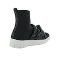 thumbnail image 3 of Fitflop Womens Uberknit Braid Sock Boot Sneaker Shoes, Black, US 5, 3 of 3