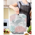 thumbnail image 2 of Teal Red Crab Coastal Stand Mixer Dust Cover with Storage Pocket & Handles, Summer Coral Nautical Fits All Tilt Head & Bowl Lift Kitchen Appliance Cover Organizer Bag Accessories, 6-8 Quart, 2 of 6