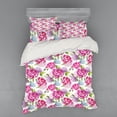 thumbnail image 1 of Ambesonne Abstract Bedding Set 4 Pcs, Watercolor Lavenders, Queen, Pale Green Hot Pink, 1 of 3