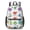 Dinosaur and Text White Pattern, variant on Dinosaur and Text White Pattern 17" Waterproof Oxford School Backpacks for Teens, S-Shape Padded Straps, for School, Travel, Hiking, Camping