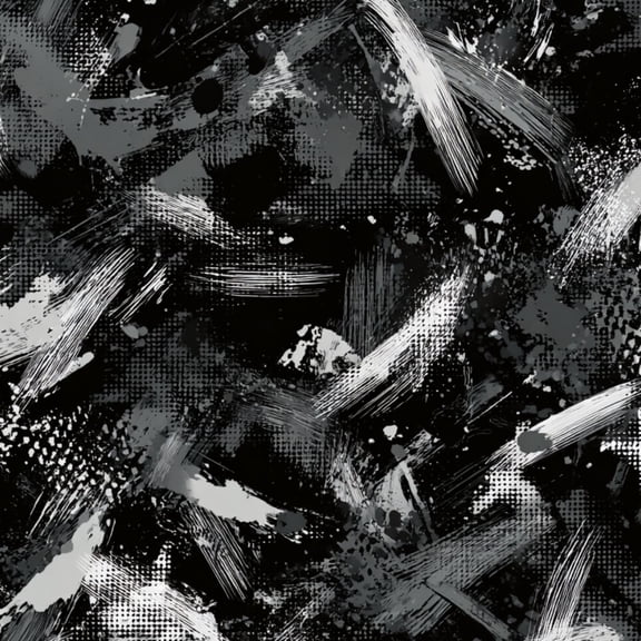 Peel and Stick Wallpaper Seamless gray camouflage grunge paint brush strokes blots halftone 24in x 118in Contact Paper Removable Self Adhesive Wall Mural Wall Decor for Bedroom Kitchen Cabinets