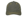 thumbnail image 2 of District   Rip and Distressed Cap DT612-One Size (Army/Gold), 2 of 3