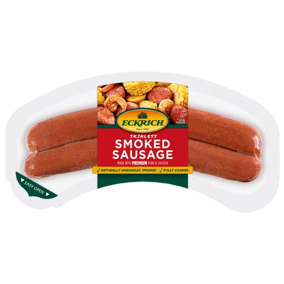 Eckrich Skinless Smoked Sausage, 14 oz
