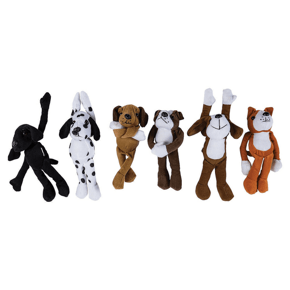 Bulk Long Arm Stuffed Dogs, Toys, Party Supplies, 72 Pieces