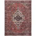 thumbnail image 2 of Nourison Brilliance Machine Washable 5'3" x 7'3" Rust/Multicolor Vintage Indoor Rug, 2 of 10