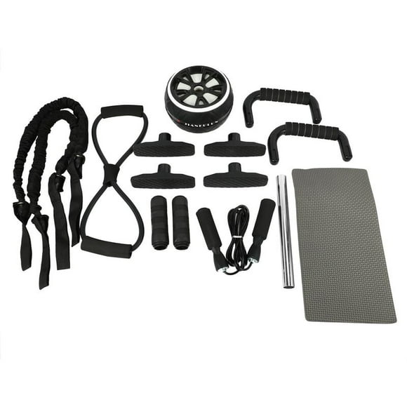 AB Wheel Roller Jump Rope Resistance Bands Push Up Bar Rack Abdominal Workout Equipment Muscle Training Exercise