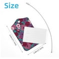 thumbnail image 4 of Square 2Pack PU Leather Tropical Pink Floral Cruise Luggage Tag with Privacy Cover and Stainless Steel Ring - Suitable for Travel Handbags Backpacks Luggage Tags, 4 of 6