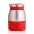thumbnail image 1 of KAXIFEI Taza de viaje con aislamiento térmico al vacío de acero inoxidable, frasco, taza de café, color rojo, 1 of 8