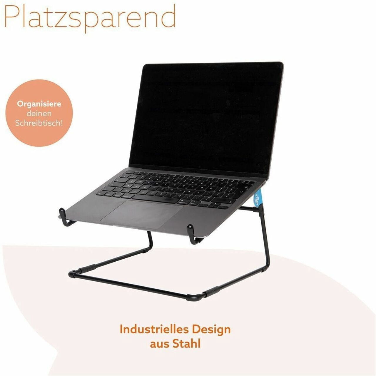 R-Go RGOSC020BL Steel Laptop Stand Black