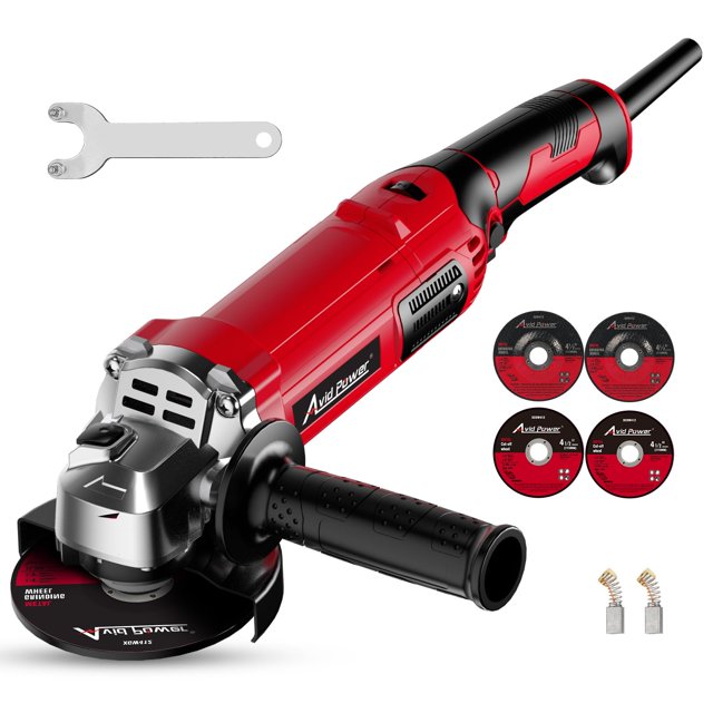 Amoladora angular AVID POWER 1000 W 8.0 A 11500 RPM 11,5 cm con accesorios