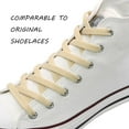 thumbnail image 2 of VSUDO Cordones planos beige de 50 pulgadas para zapatillas de deporte Cordones beige para zapatillas de deporte Cordones de zapatos beige para zapatillas de deporte Reemplazos de crema Cordones de zap, 2 of 5