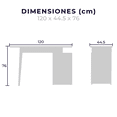 thumbnail image 4 of Escritorio de Oficina 3 Cajones Milano Blanco Mundo In Juvenil, 4 of 9