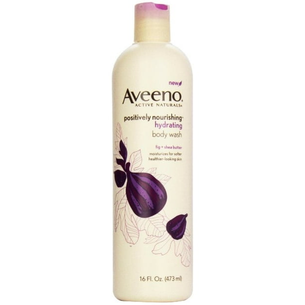 AVEENO Active Naturals Hydrating Body Wash, Fig + Shea Butter 16 oz