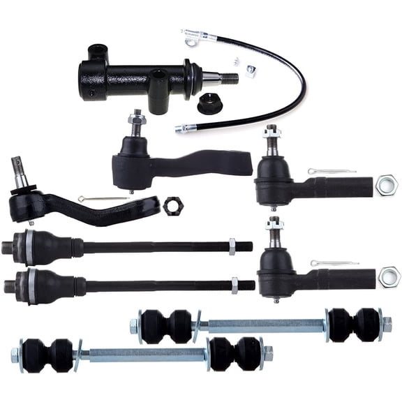 ECCPP 9PCS Front Suspension Kit for 2007-2010 for Chevy Silverado 3500 HD 2004-2010 for Chevy Suburban 2500 Sway Bar End Link Outer Tie Rod End