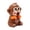 Brown, variant on CoreLiving Portable Clip On Fan, Monkey Shape Rechargeable Personal Cooling Mini Fan for Hot Soup and Drinks, Stable Desktop Fan with Clamp for Home and Office, 1 Unit
