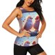 thumbnail image 2 of Balery Heart Sky Bird Couple Camiseta sin mangas estampada ligera para mujer, tops de entrenamiento sin mangas, camisetas de yoga transpirables de secado rápido.-Small, 2 of 7