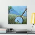 thumbnail image 3 of Banjo in Moonlight Scene - Canvas, 3 of 10