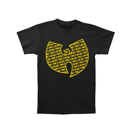 Wu Tang Clan Men's  Repeat Logo T-shirt Black