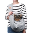 thumbnail image 1 of Tomkas Portabebés para perros pequeños - Bolsillo con cremallera, correa ajustable y bolsillo con cremallera - para mascotas de 3 a 10 libras, 1 of 5