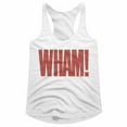 thumbnail image 1 of Wham Wham White Junior Women's Racerback Tank Top, 1 of 2