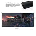 thumbnail image 2 of Hirioo Fire Breathing Dragon Twilight for Mouse Pad ,Anti-Slip Base, Durable Stitched Edges, Perfect for Gaming, Office, and Home Use,16x35.5in, 2 of 9