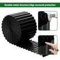 thumbnail image 6 of Corrugated Metal Garden Edging 6" x 20Ft, Landscape Edging Border for Lawn, Flower Bed, Garden Fence, Paver (Black), 6 of 7