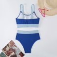 thumbnail image 5 of Kmdttou Summer Women's Swimwear Clearance! Clearance Under 10$!Swimsuits for Women Sexy Solid Color Swimwear Two-piece Slim Swimsuit Bikini Straped Swimsuits on Clearance!, 5 of 5