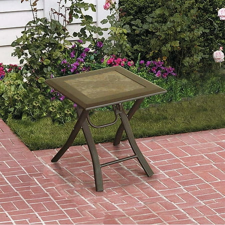 Seaside Garden Tile Top Side Table